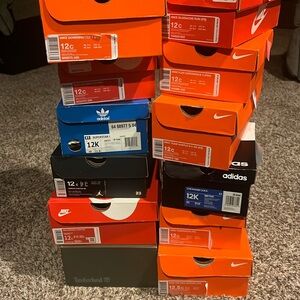 Nike Kids Sneakers - Orange and White